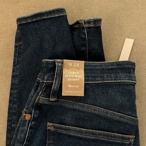 NWT Madewell curvy skinny jeans